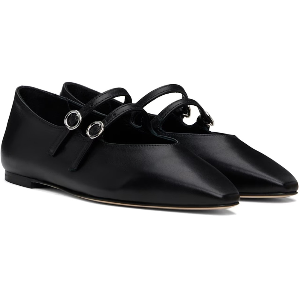 Aeyde Black Franny Ballerina Flats (US 7/IT 37)